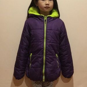 Protection system girls purple coat